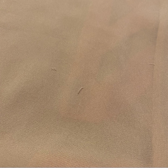 In Style Button Down Chambray Blue & Sheer Peach Size Small - Picture 6 of 6